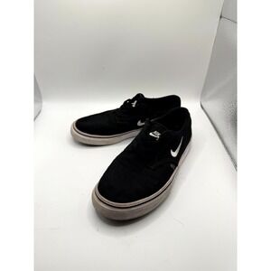 Nike‎ SB Clutch 729827-001 Unisex Kids 2 Sneaker Black Canvas Skateboard Shoes